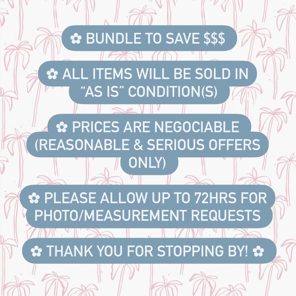 🌻Closet Policies: Read Before Purchasing🌻 - Picture 1 of 3